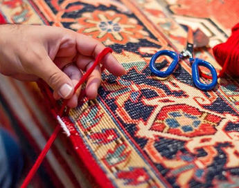 خدمات تخصصی و حرفه ای رفوی فرش در قالیشویی جنت‌‌آباد 